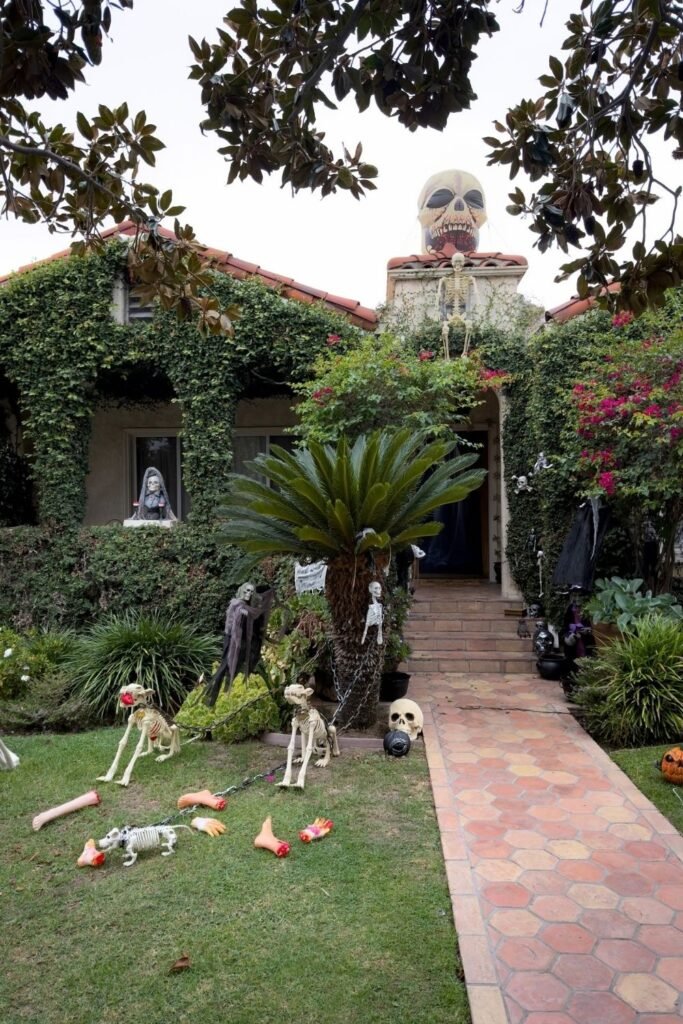 Create a Creepy Skeleton Garden