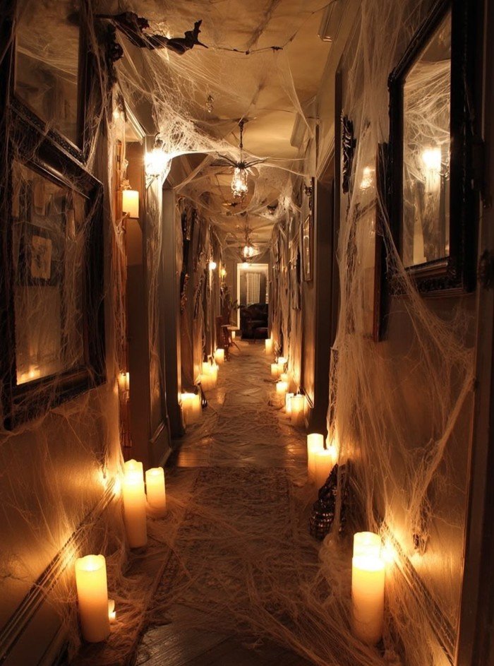 Creepy Cobwebs and Spiders Overhead