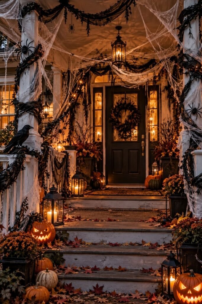 Creepy Garland and Cobweb Draping