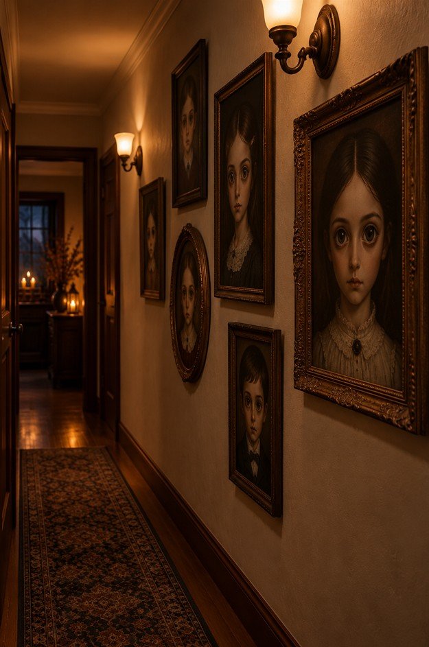 Creepy Portrait Eyes That Follow Visitors halloween decor