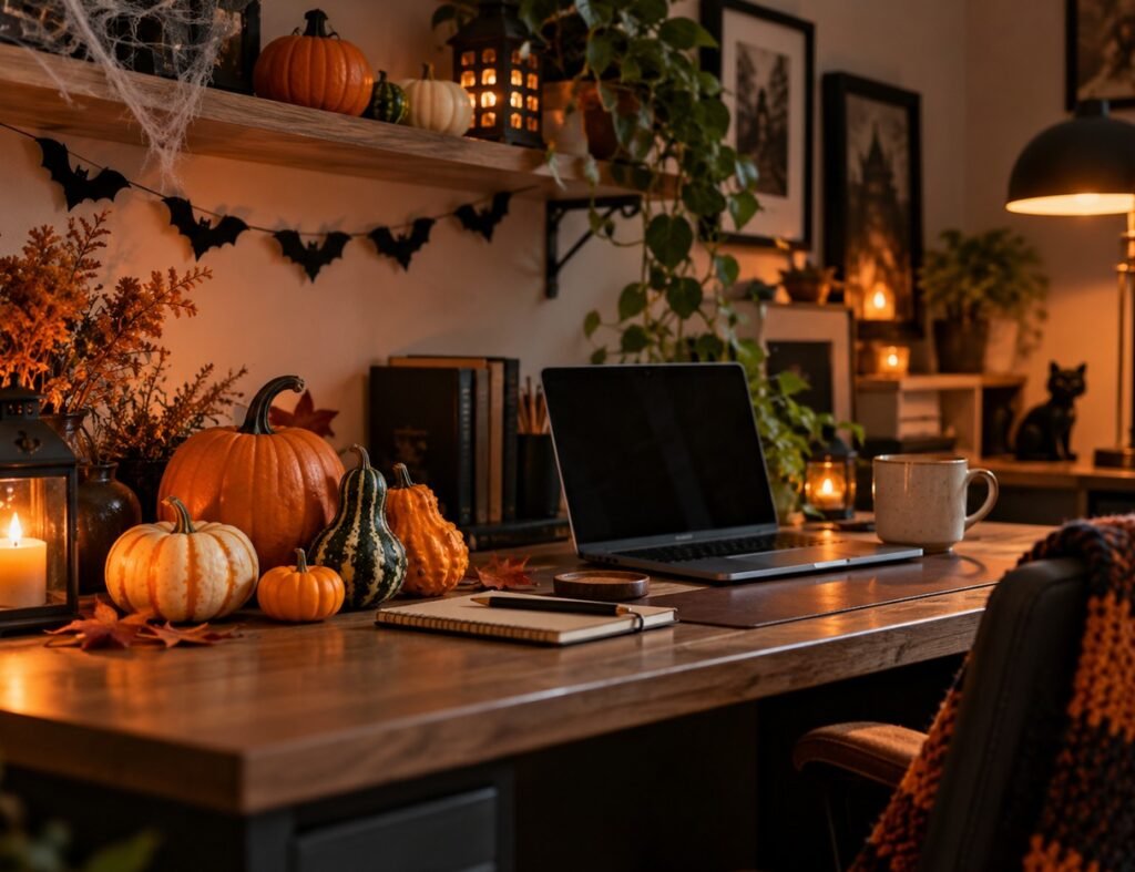 Desk Pumpkins and Mini Gourds