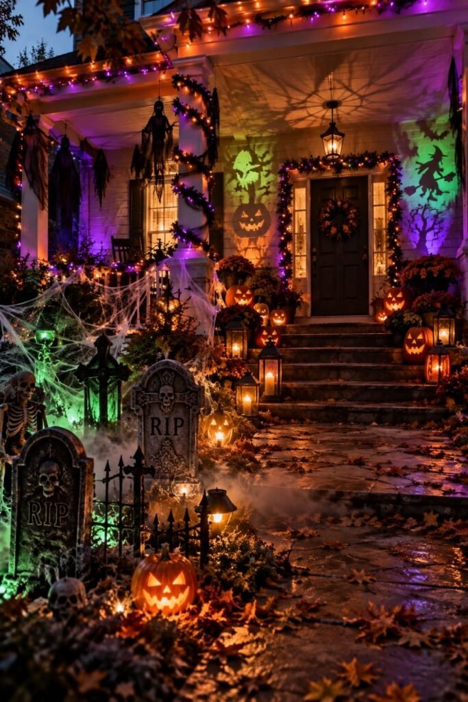 Eerie String Lights and Color-Changing Effects