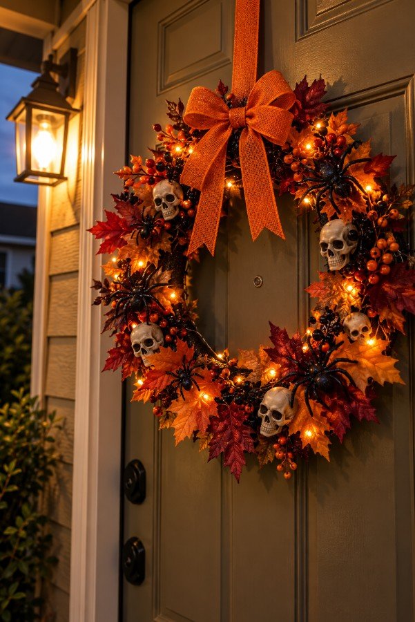 Foam Wreath Base Decorated With Dollar Finds