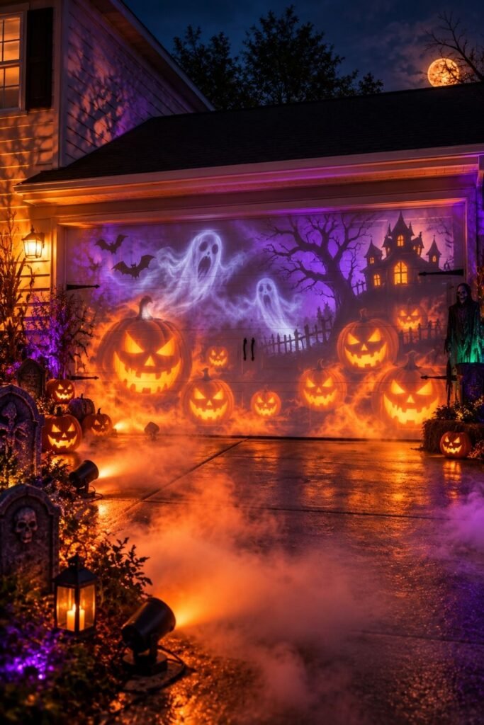 Garage Projection Mapping and Animated Displays