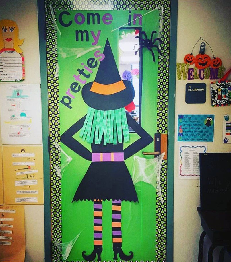 Halloween classroom Witch Door