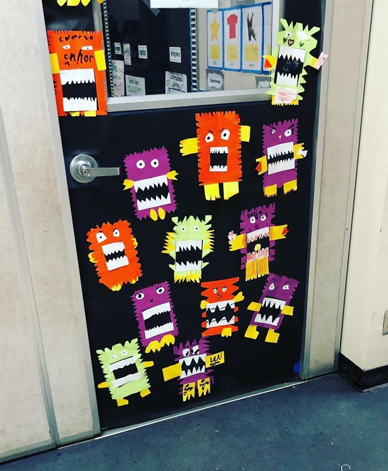 Paper Monster Gallery Door With Zigzag Teeth