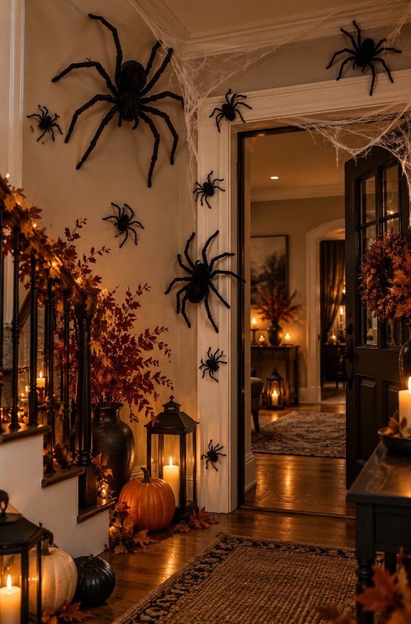 Poseable Climbing Spiders for Walls and Doorways