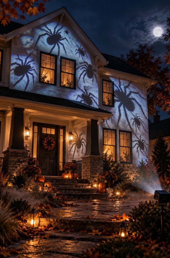 Projection Mapping Spiders on Your Facade