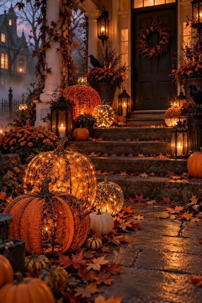 Pumpkin Sculptures (Wire-Wrapped)