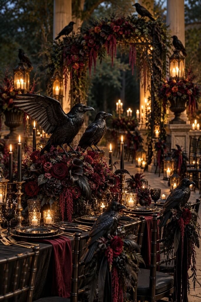 Raven and Crow Halloween Decorations