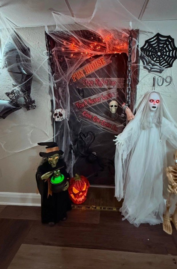 Turn Your Apartment Door Into a Witchy Fun House