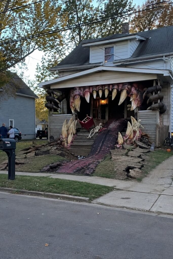 Turn Your Porch Into a Giant Monster Mouth