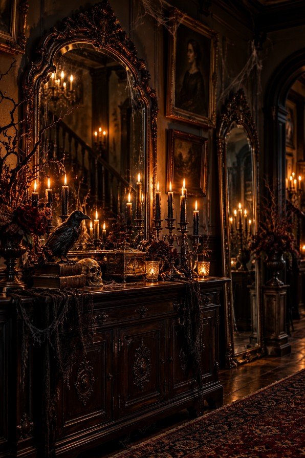 Vintage Mirrors for Victorian Ambiance