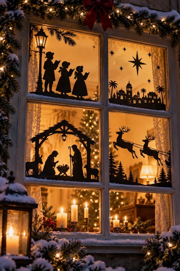 intage Window Silhouettes