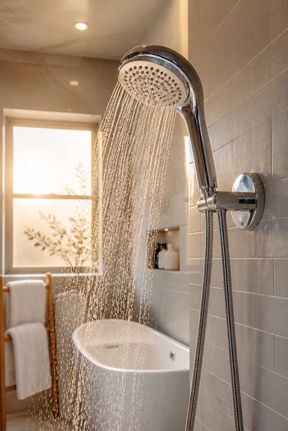 adjustable handheld shower convenience