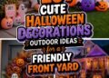 adorable outdoor halloween decor