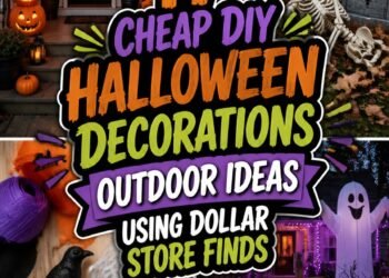 affordable outdoor halloween decor