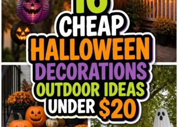 affordable outdoor halloween decor