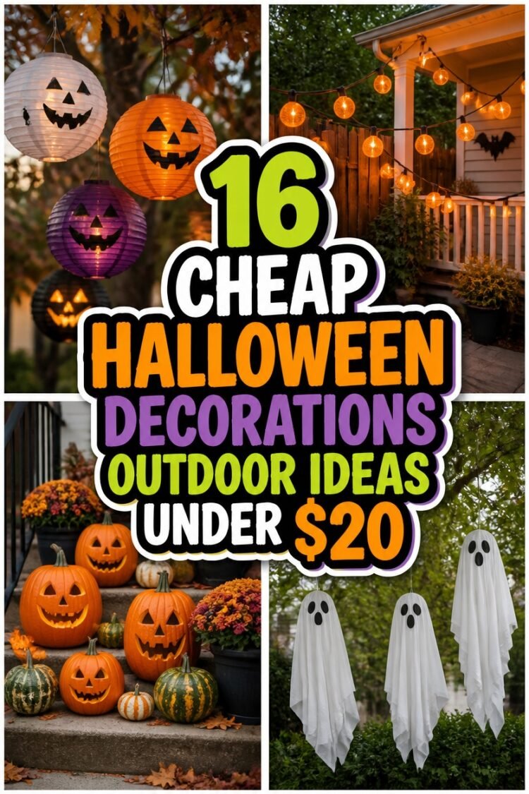 affordable outdoor halloween decor