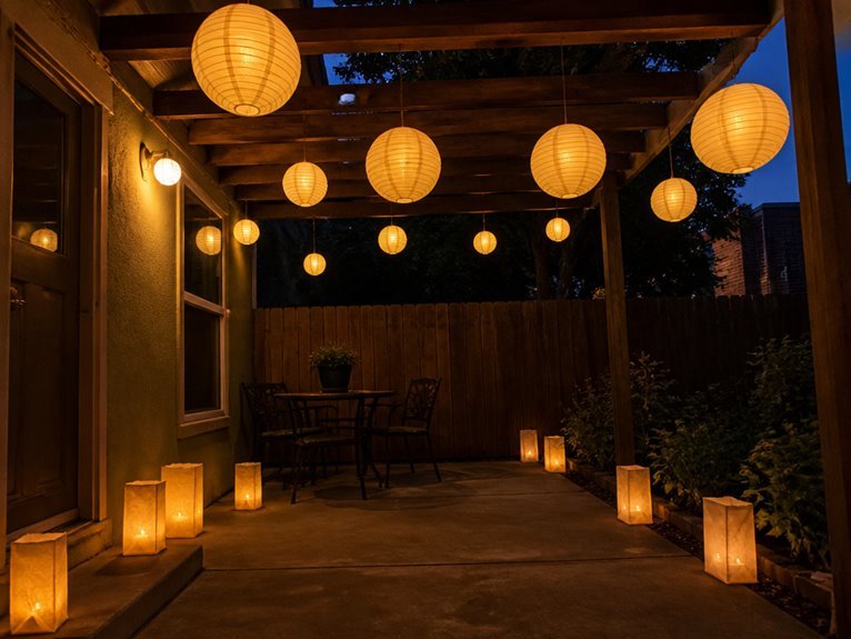 ambient halloween outdoor lighting