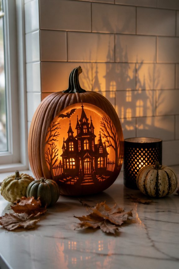 architectural pumpkin carving technique