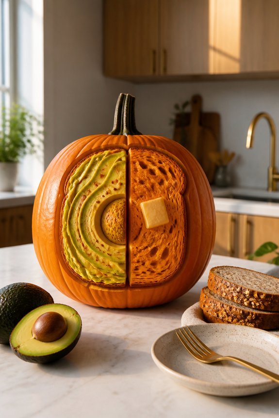 avocado toast pumpkin carving