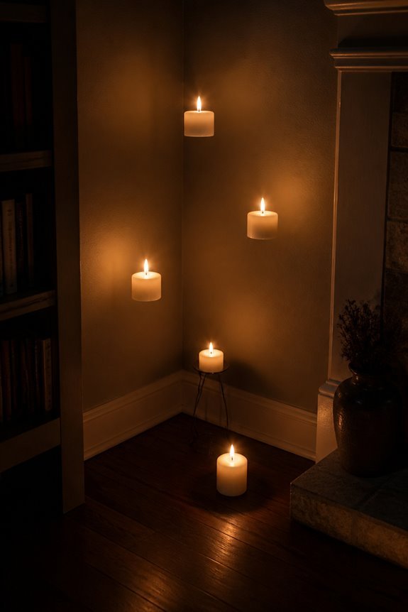battery operated floating candle glow