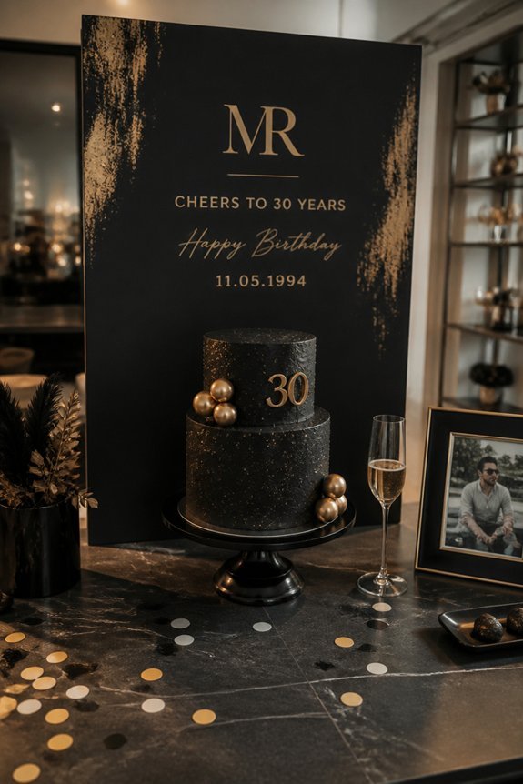 birthday cake backdrop ideas
