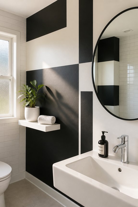 black and white contrast