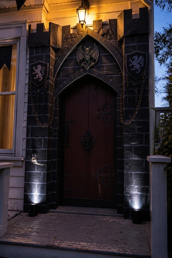 black paper gray bricks