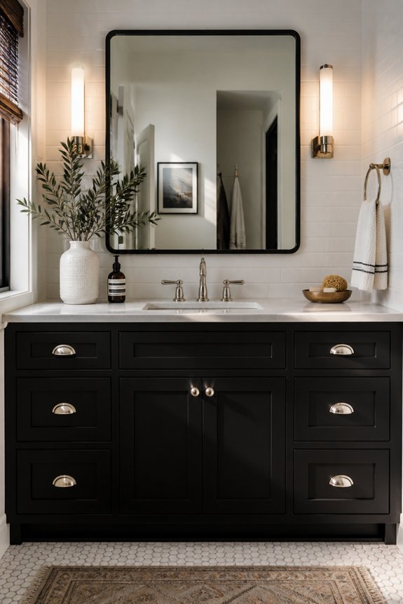 bold cabinetry striking contrasts