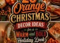 bold orange holiday decor