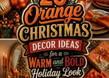 bold orange holiday decor