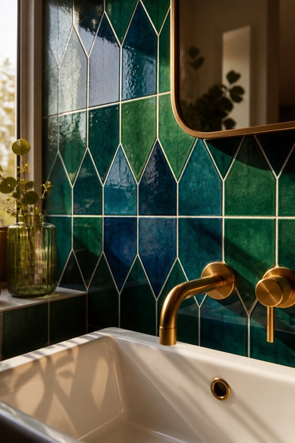 bold vibrant tile accents