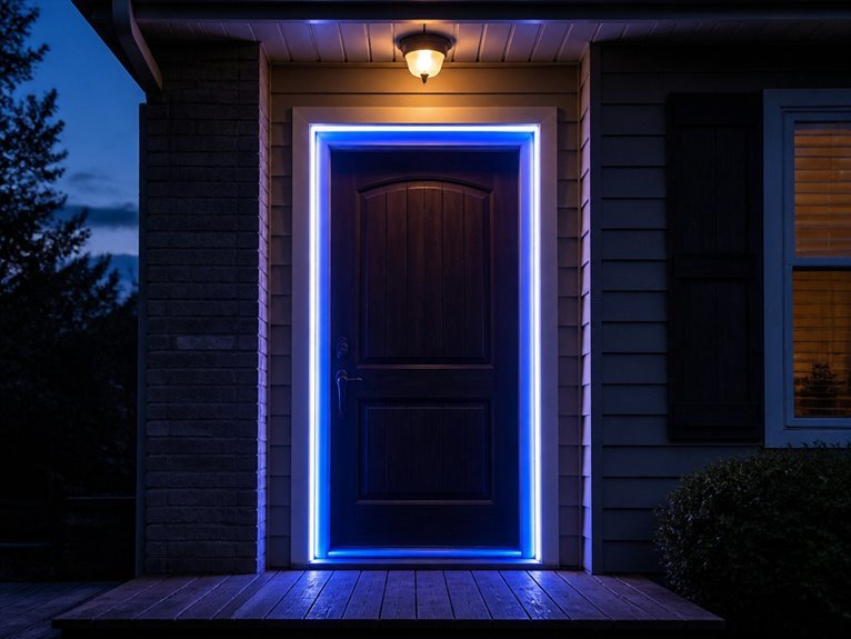 bright halloween door lighting