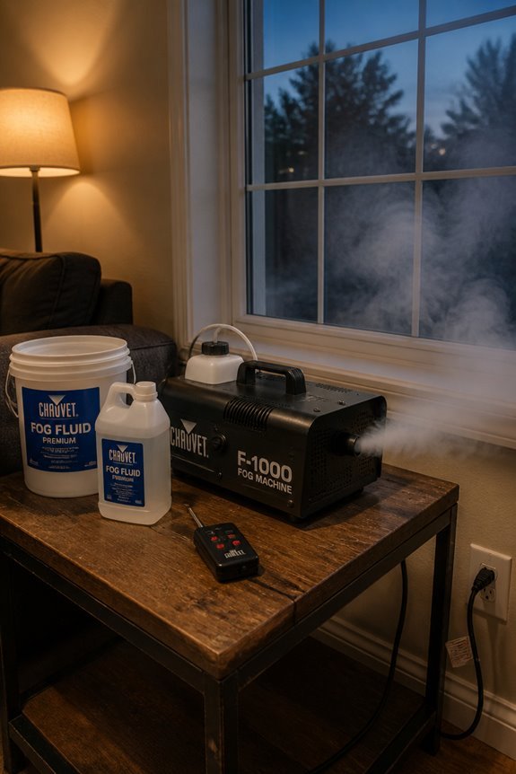 budget fog machine placement