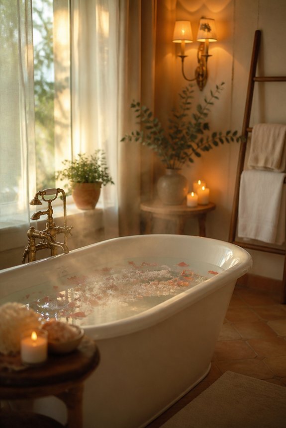 calming warm lighting design