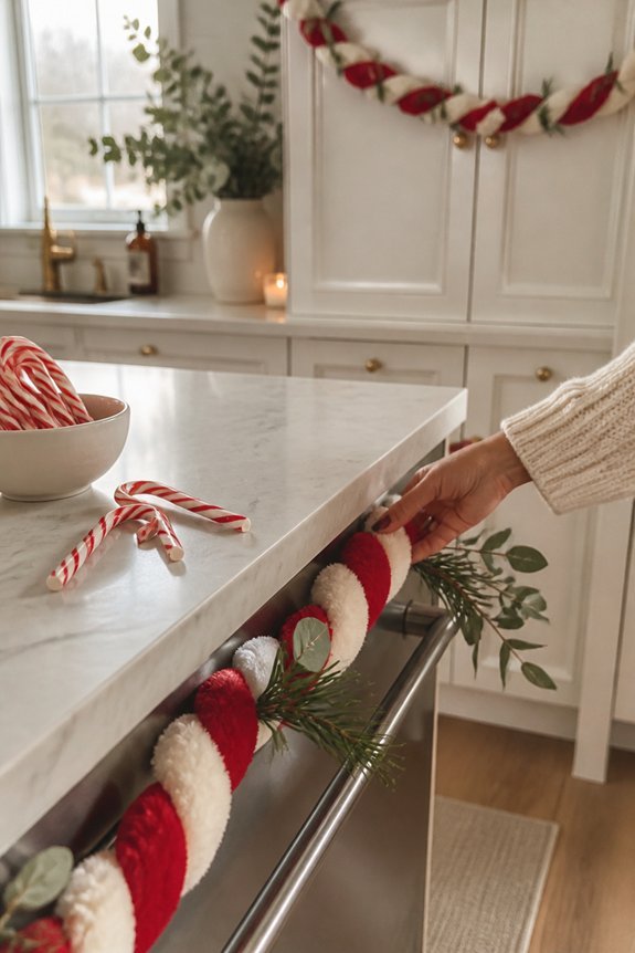 candy cane stripe decorations