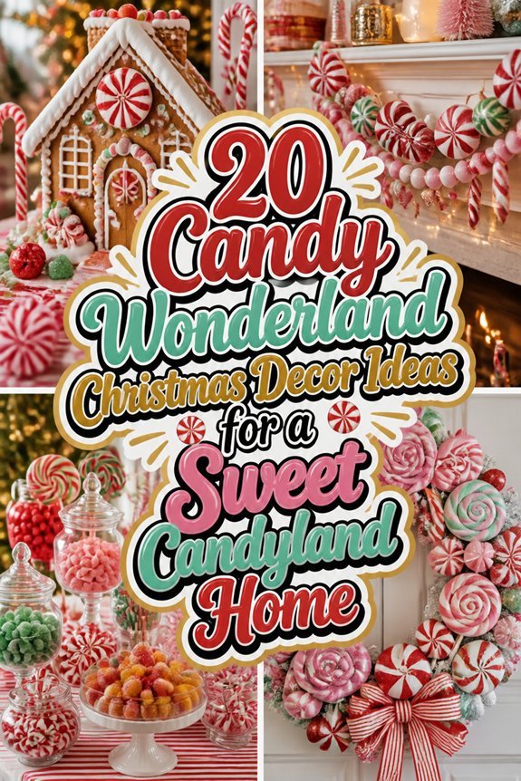 candy themed holiday decorations ideas
