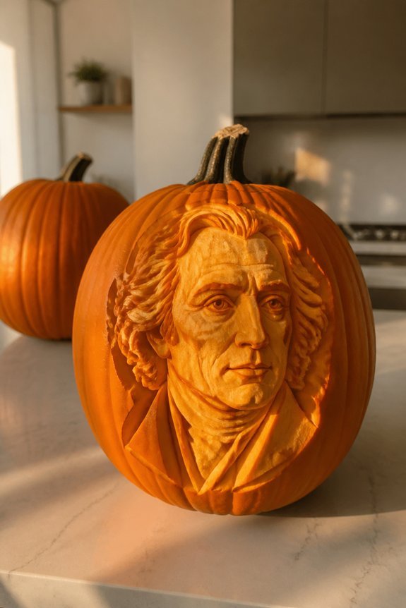 carving iconic cultural figures