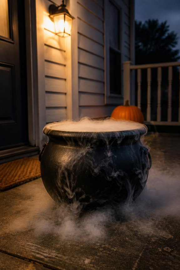 cauldron with fog effect