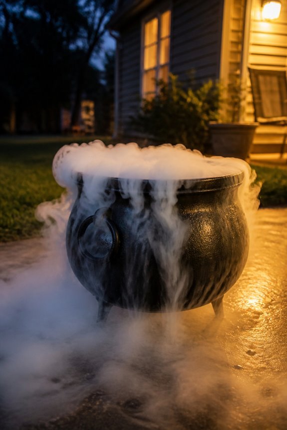 cauldrons with dry ice
