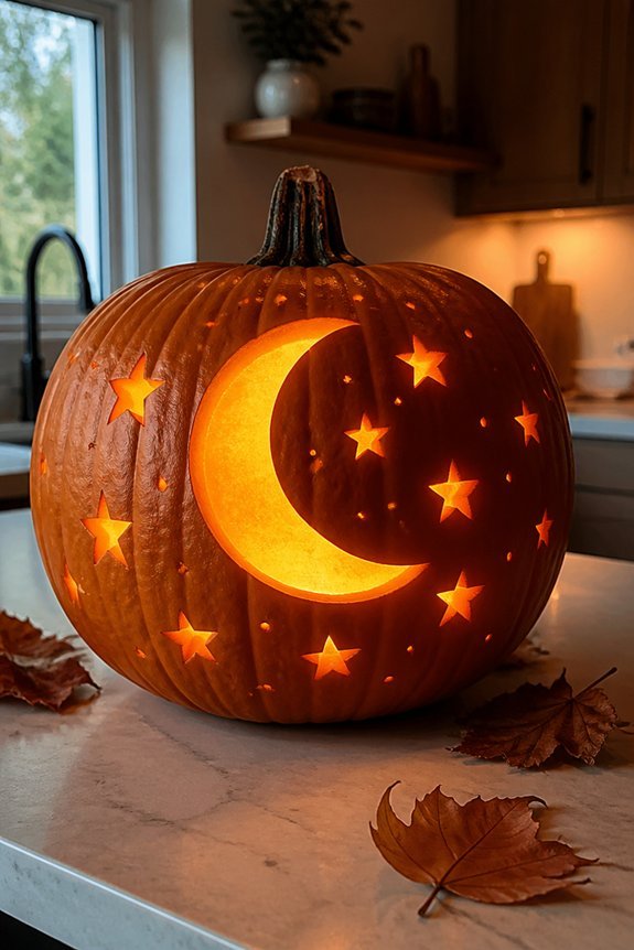 celestial pumpkin carving designs