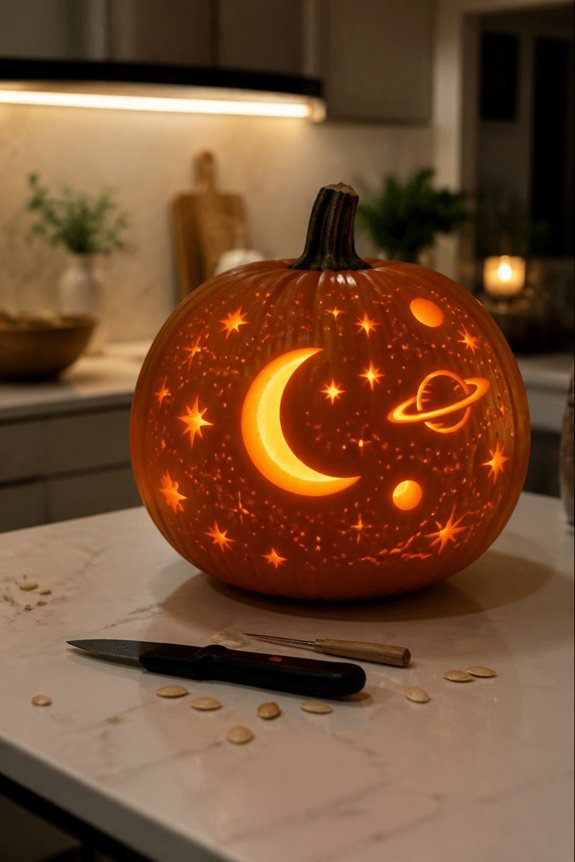 celestial pumpkin carving techniques