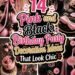 chic pink and black decorations