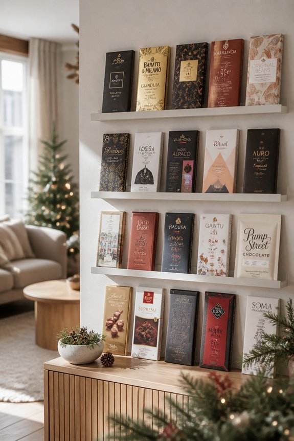 chocolate bar wall displays