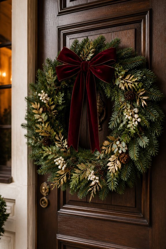 classic evergreen holiday wreath