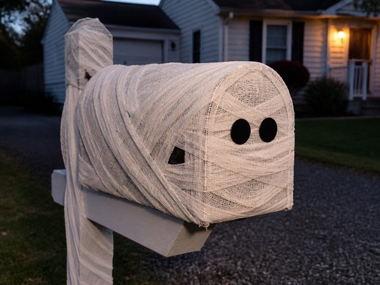 classic mummy mailbox decoration