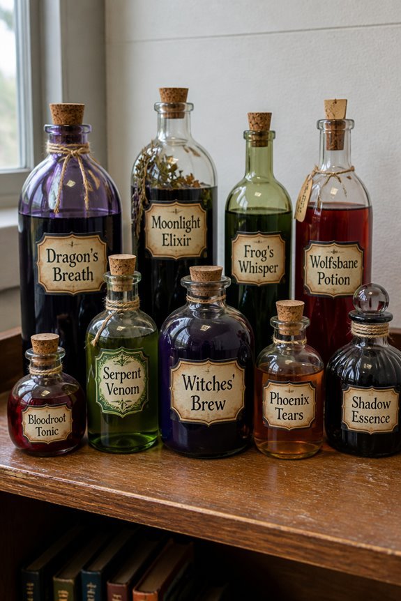 classroom halloween potion arrangement