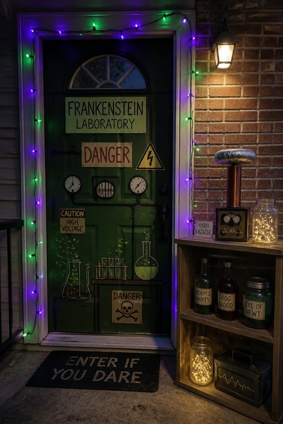 classroom science lab doorway